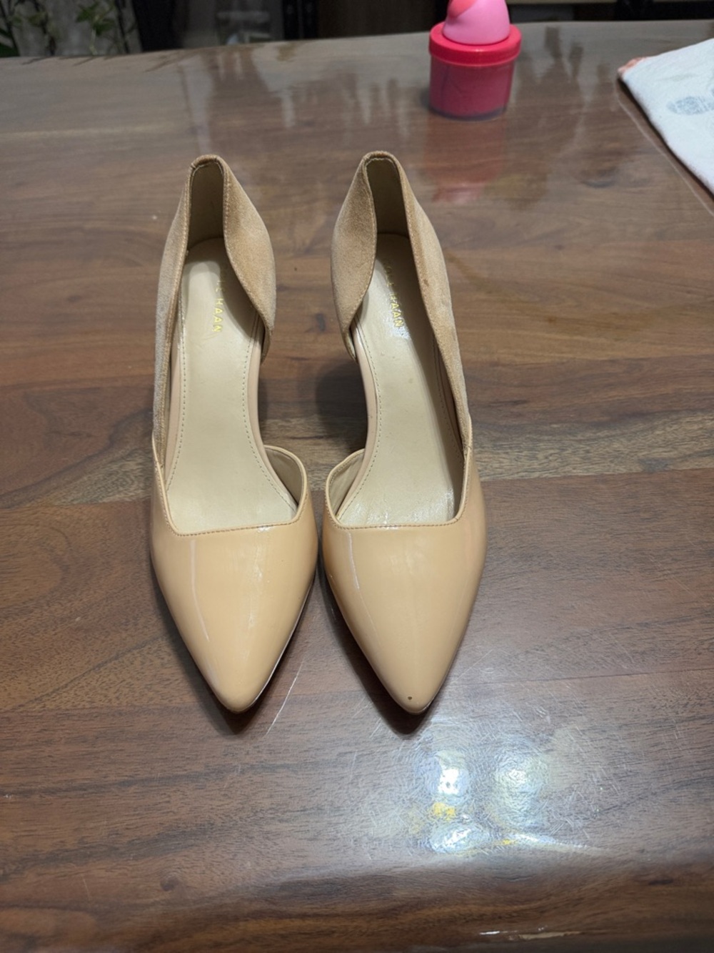 Cole Haan Beige Pointed Toe Pumps